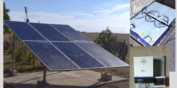 SISTEMA SOLAR OFF GRIDD, SARANDI DEL YI, DURAZNO